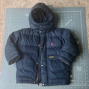 Black Ralph Lauren 2T down puffer coat